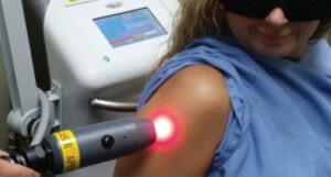 Laser Treatment on a Shoulder